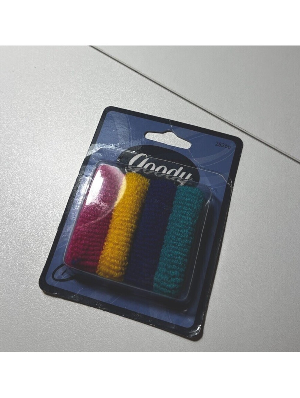 Vintage 1999 Goody 4 Terry Stretch Ponytail Holders Scrunchies NIB